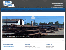 Tablet Screenshot of cerespipeandmetal.com